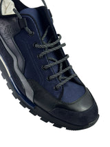 Berluti Scritto Navy Suede & Leather Low Sneakers 6
