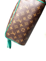 Louis Vuitton Monogram Macassar Green Toiletry Dopp Kit 6
