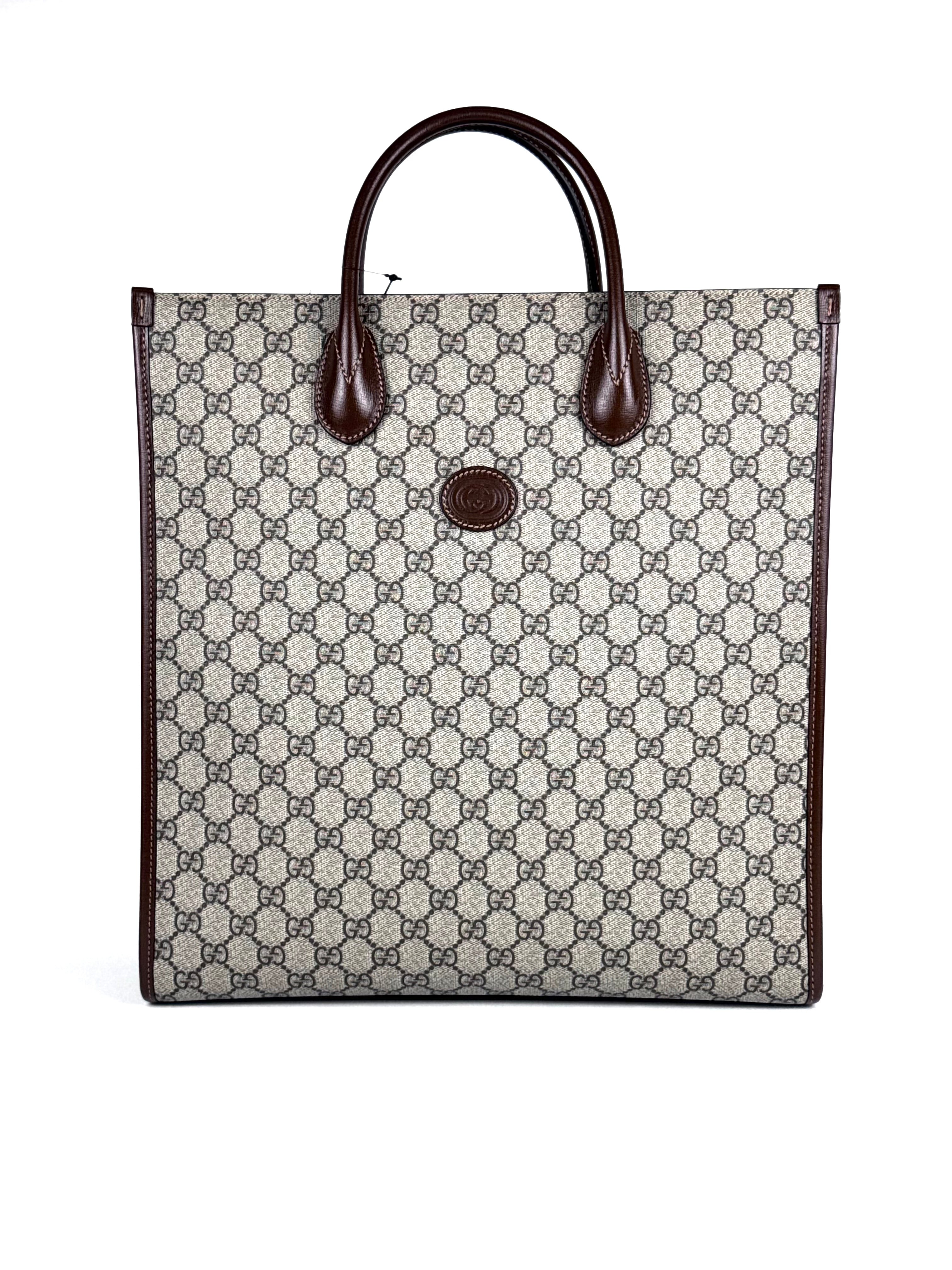 Gucci GG Supreme Brown Totebag
