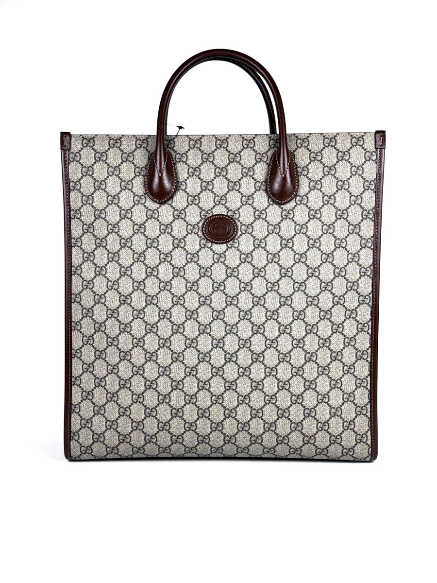 Gucci GG Supreme Brown Totebag