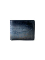 Berluti Scritto Blue Makore Compact Wallet 1