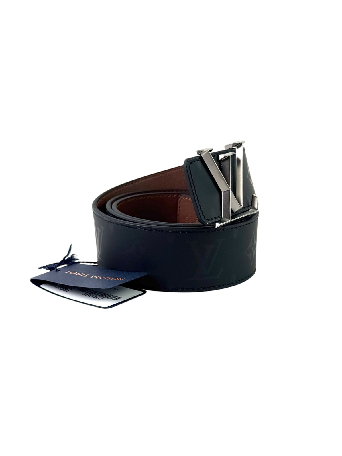 Louis Vuitton Initial 40MM Pyramid Logo Monogram Rev Belt