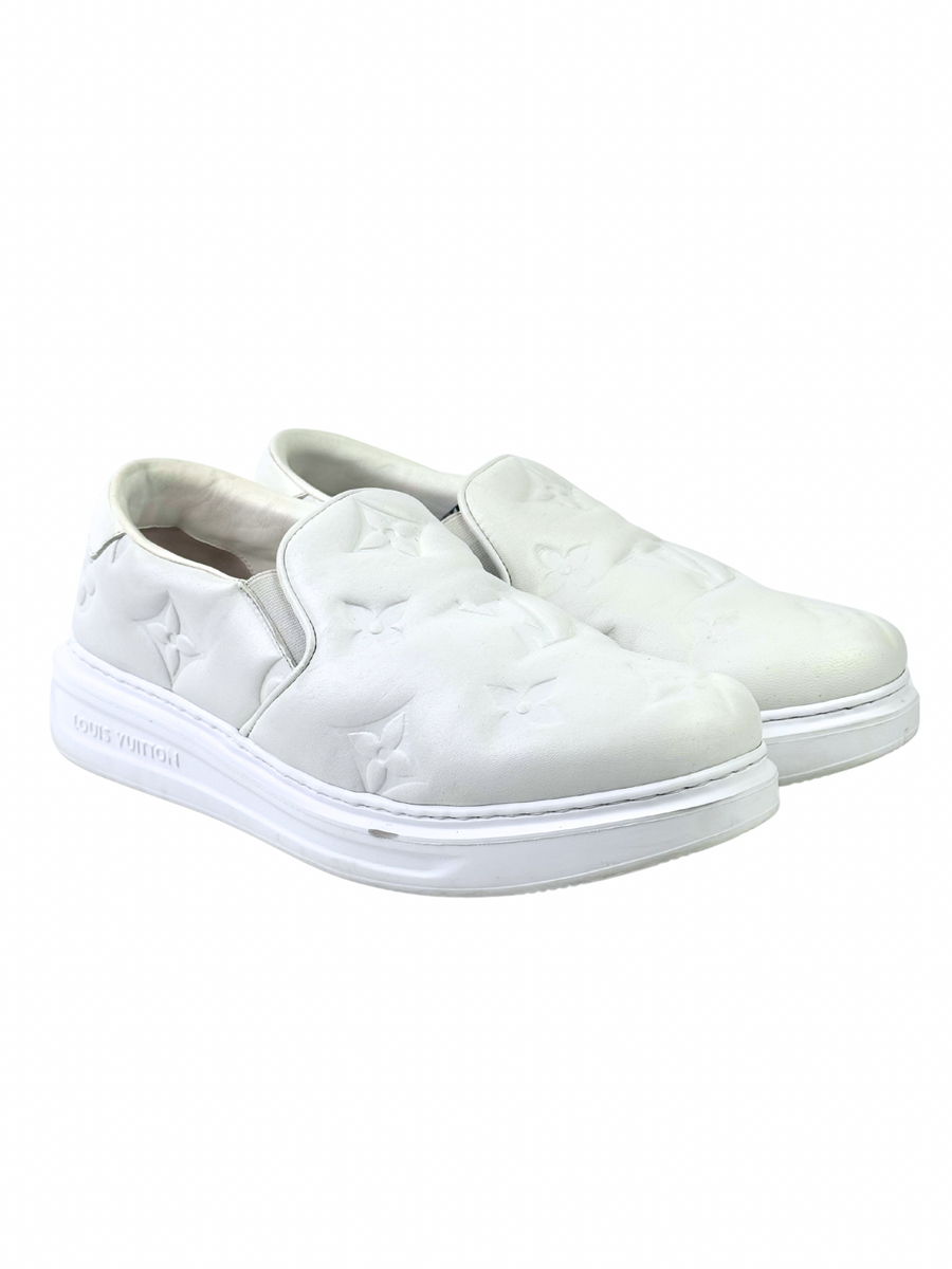 Louis Vuitton Beverly Monogram Jumbo White Slip-On