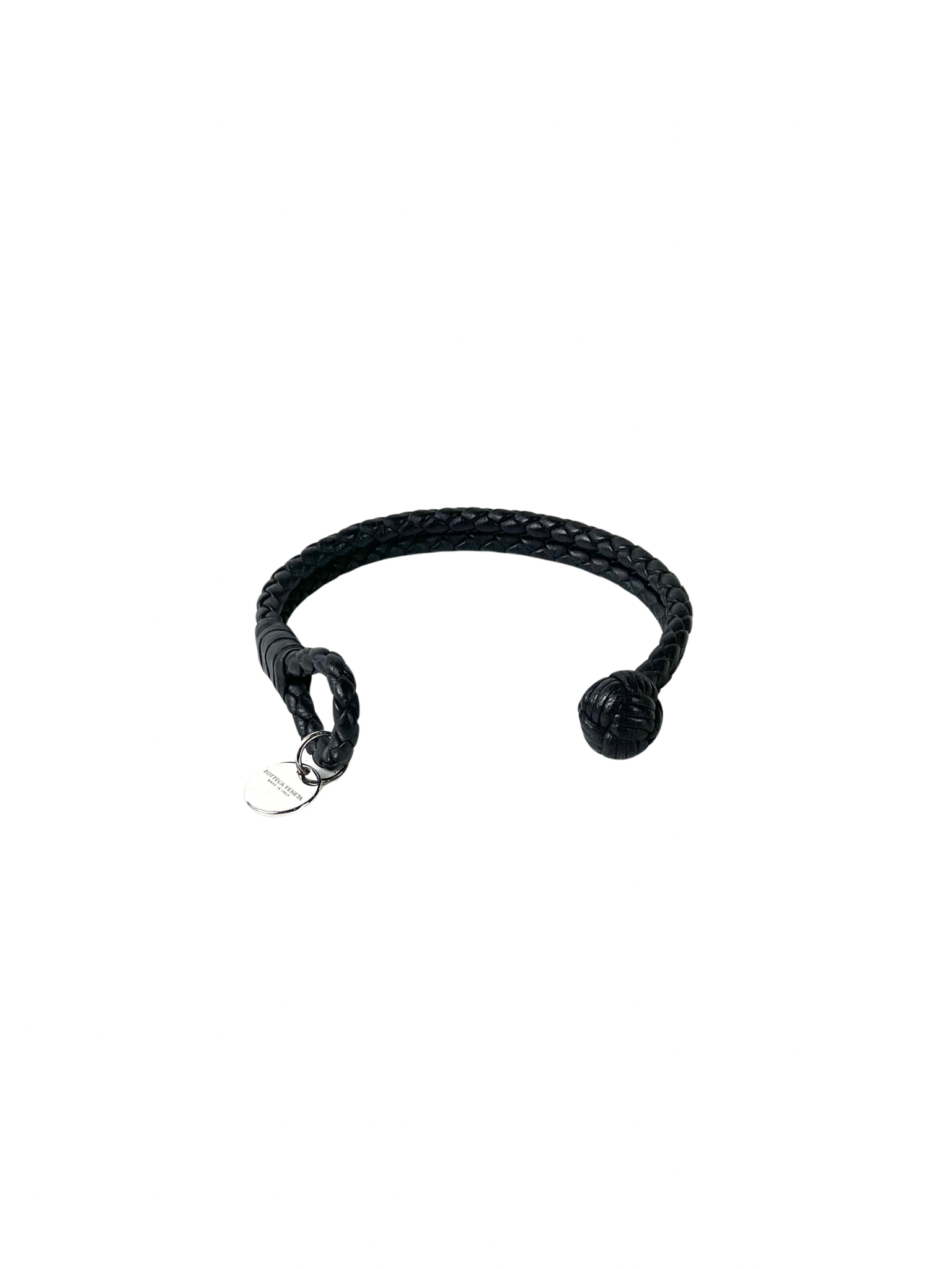 Bottega Veneta Intrecciato Black Bracelet