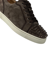 Christian Louboutin Junior Rosegold Spike Suede Sneakers 6