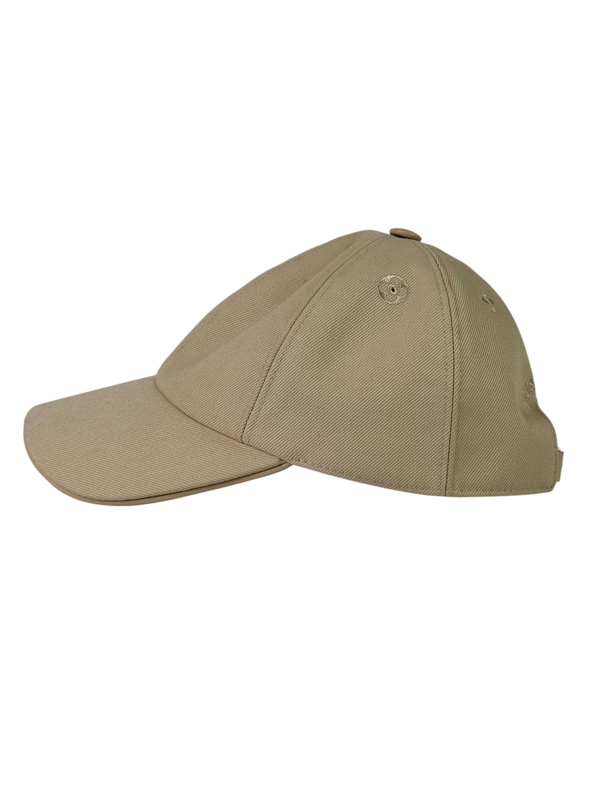 Louis Vuitton Iconic Metal Logo Monogram Beige Baseball Cap