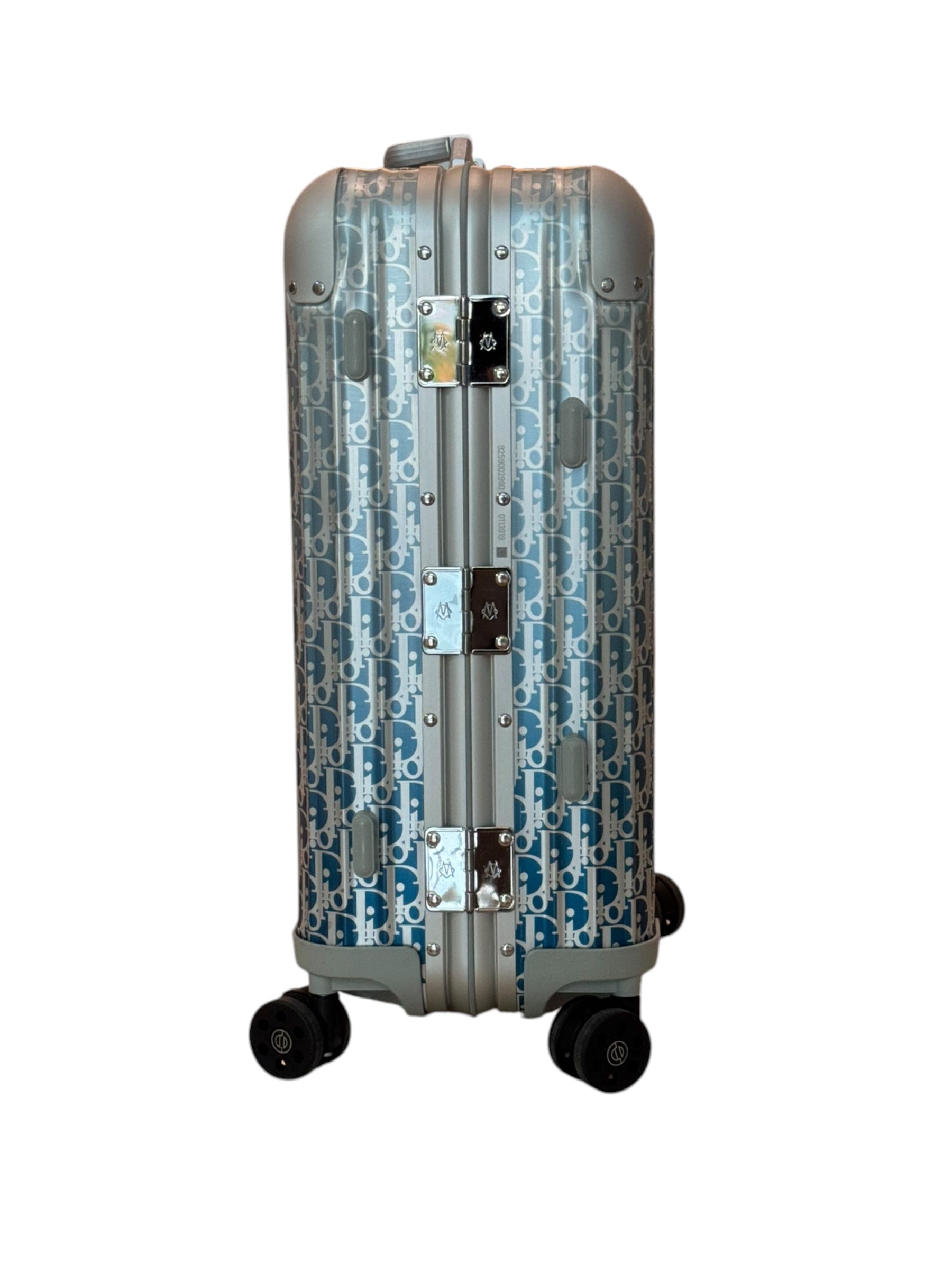 Christian Dior x Rimowa Oblique Gradation Blue Aluminium Luggage