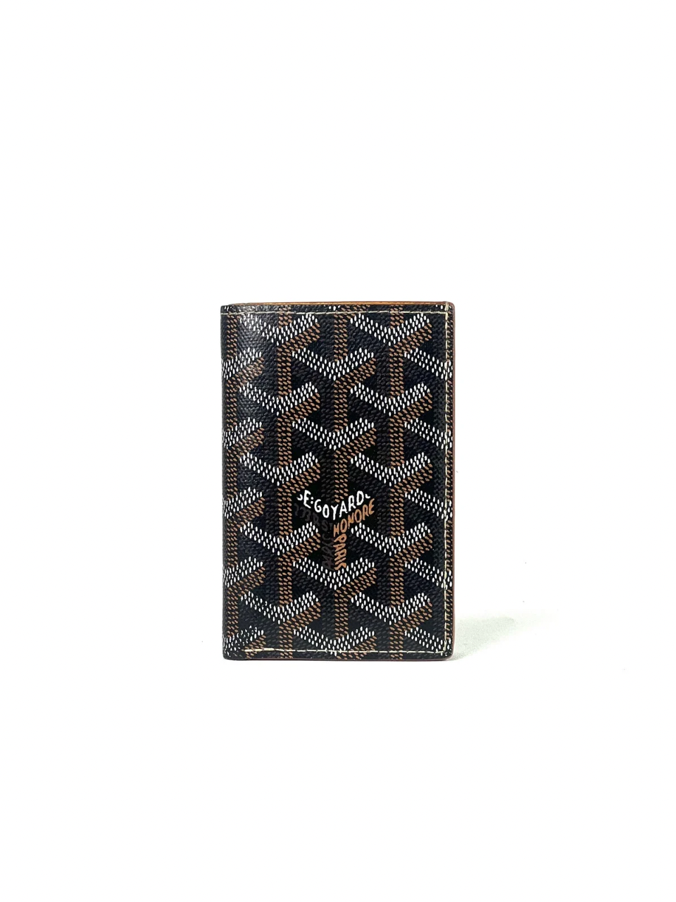 Goyard Saint Pierre Bifold Pocket Wallet Black Tan