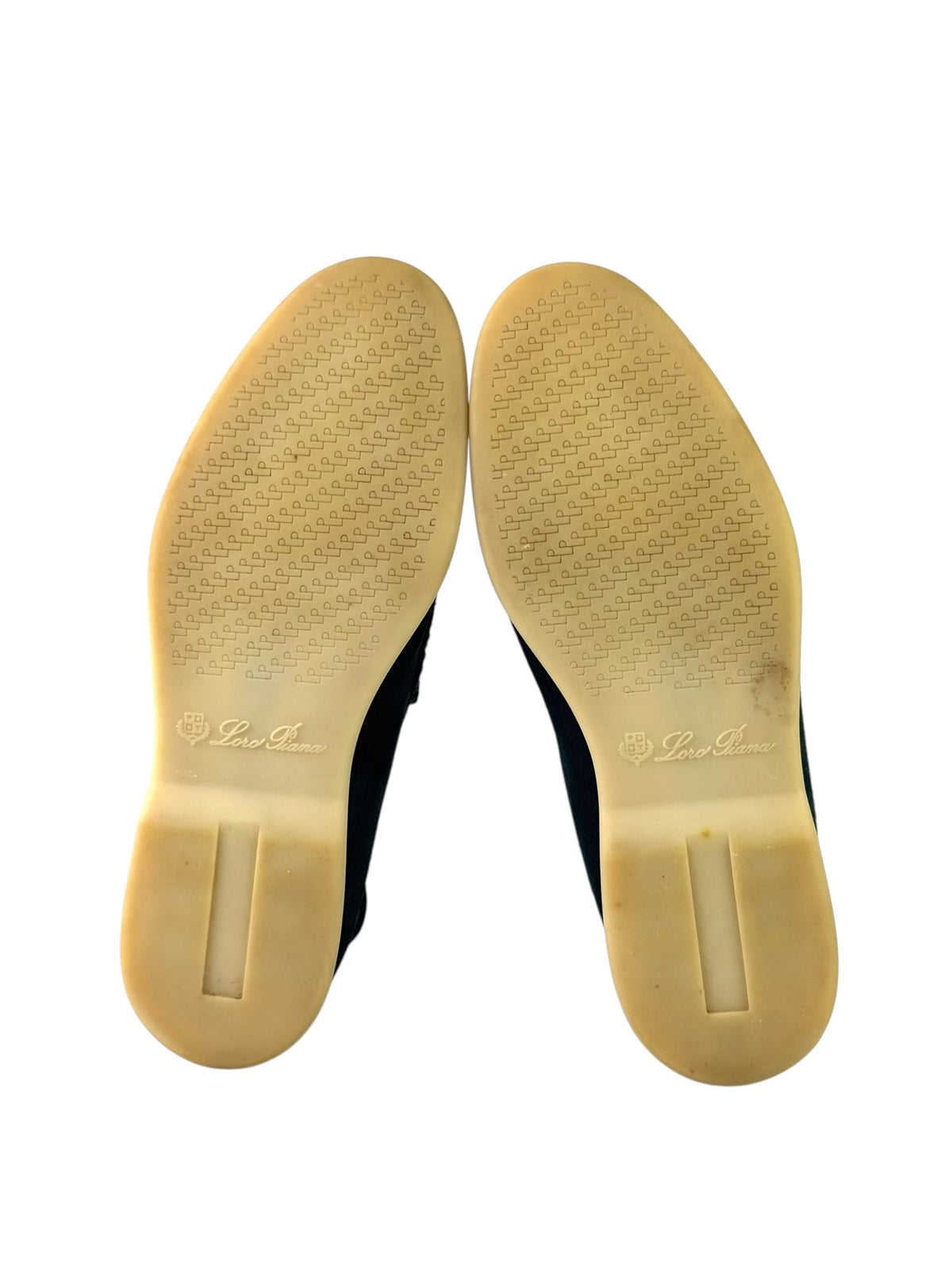 Loro Piana Summer Walk Petrol Green Suede Slip On