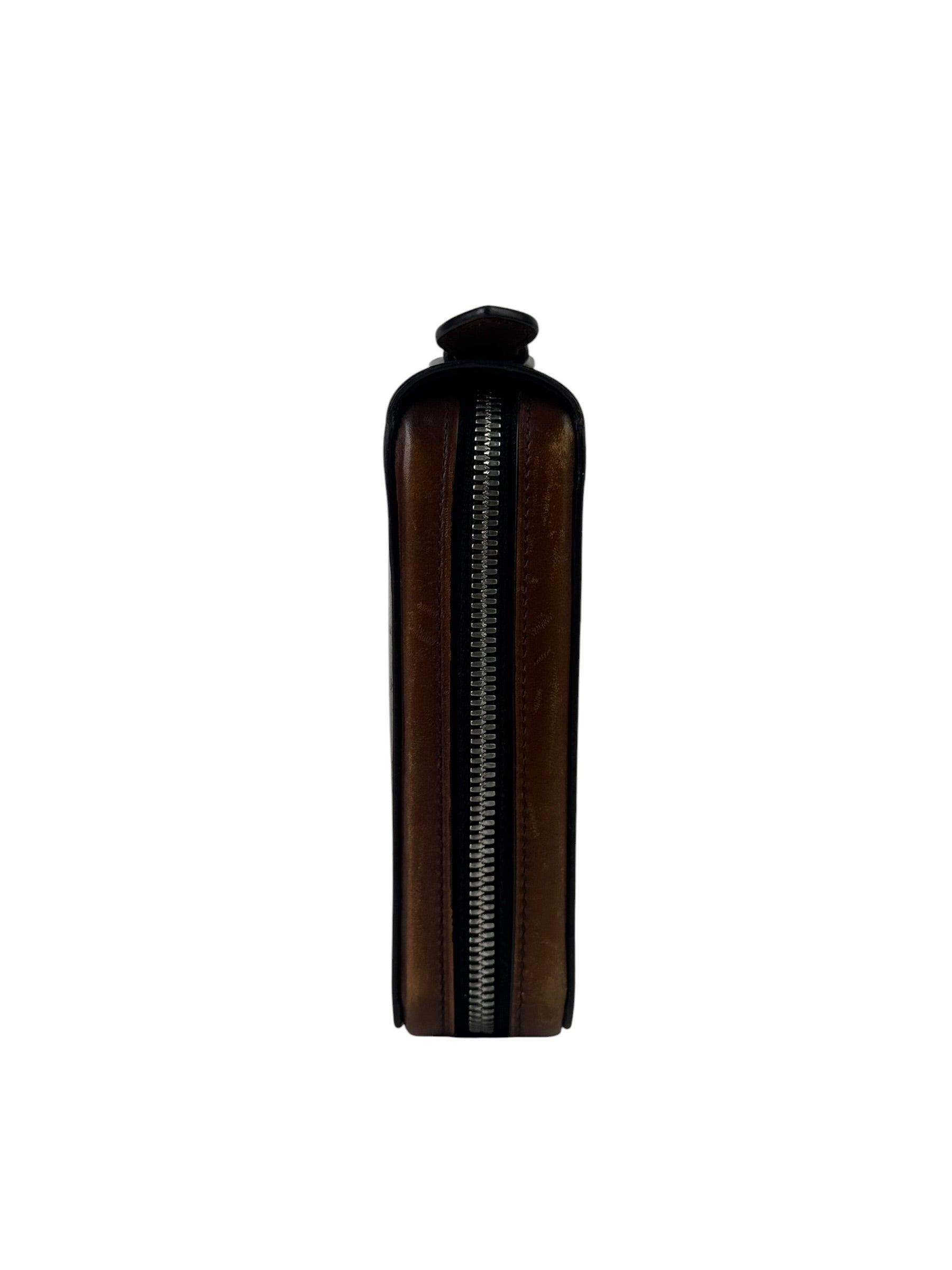 Berluti Scritto Itauba Wide XL Cacao Wallet