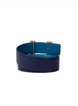 Hermès H Buckle Gold 40MM Blue Reversible Belt 3