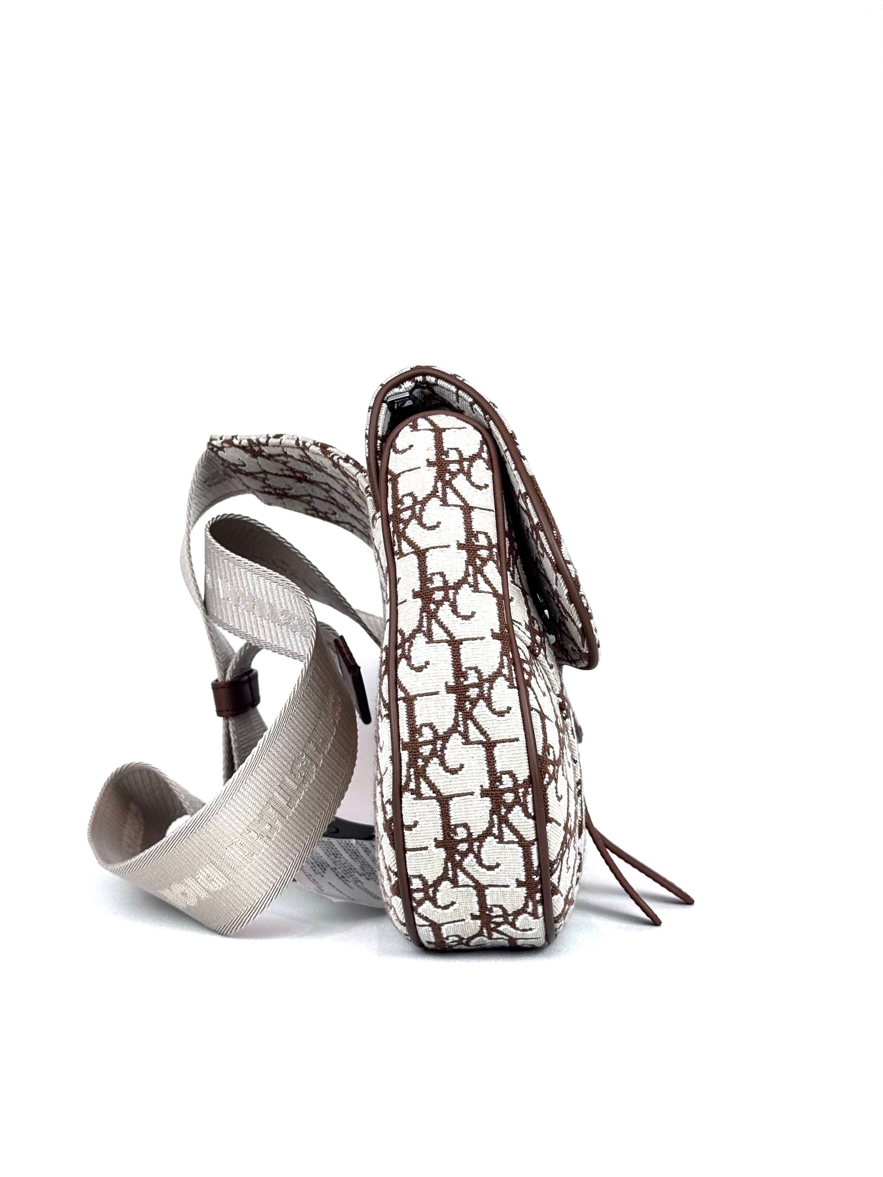 Christian Dior x Travis Scott Oblique Jacquard Saddle Slingbag