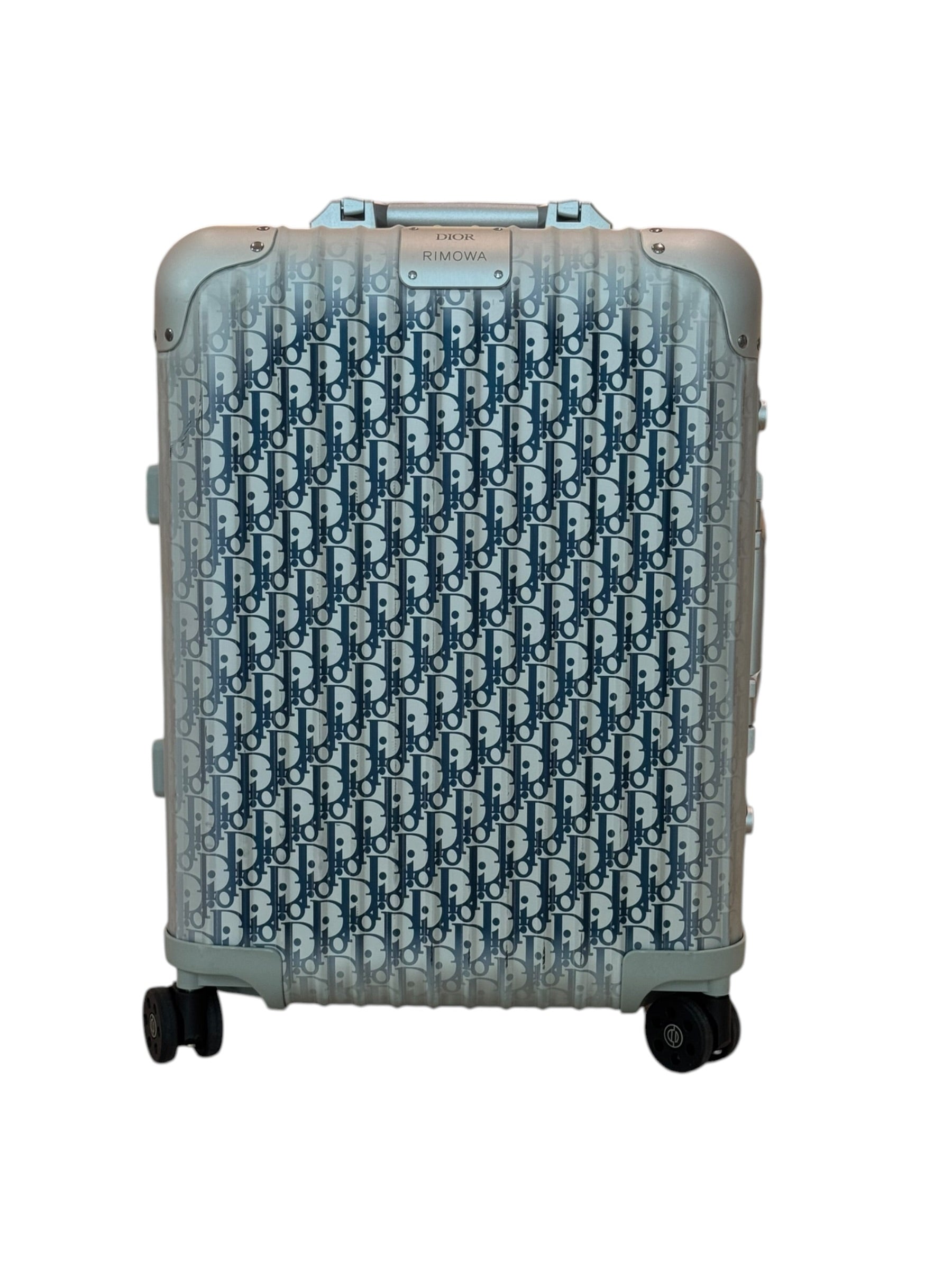 Christian Dior x Rimowa Oblique Navy Aluminium Luggage