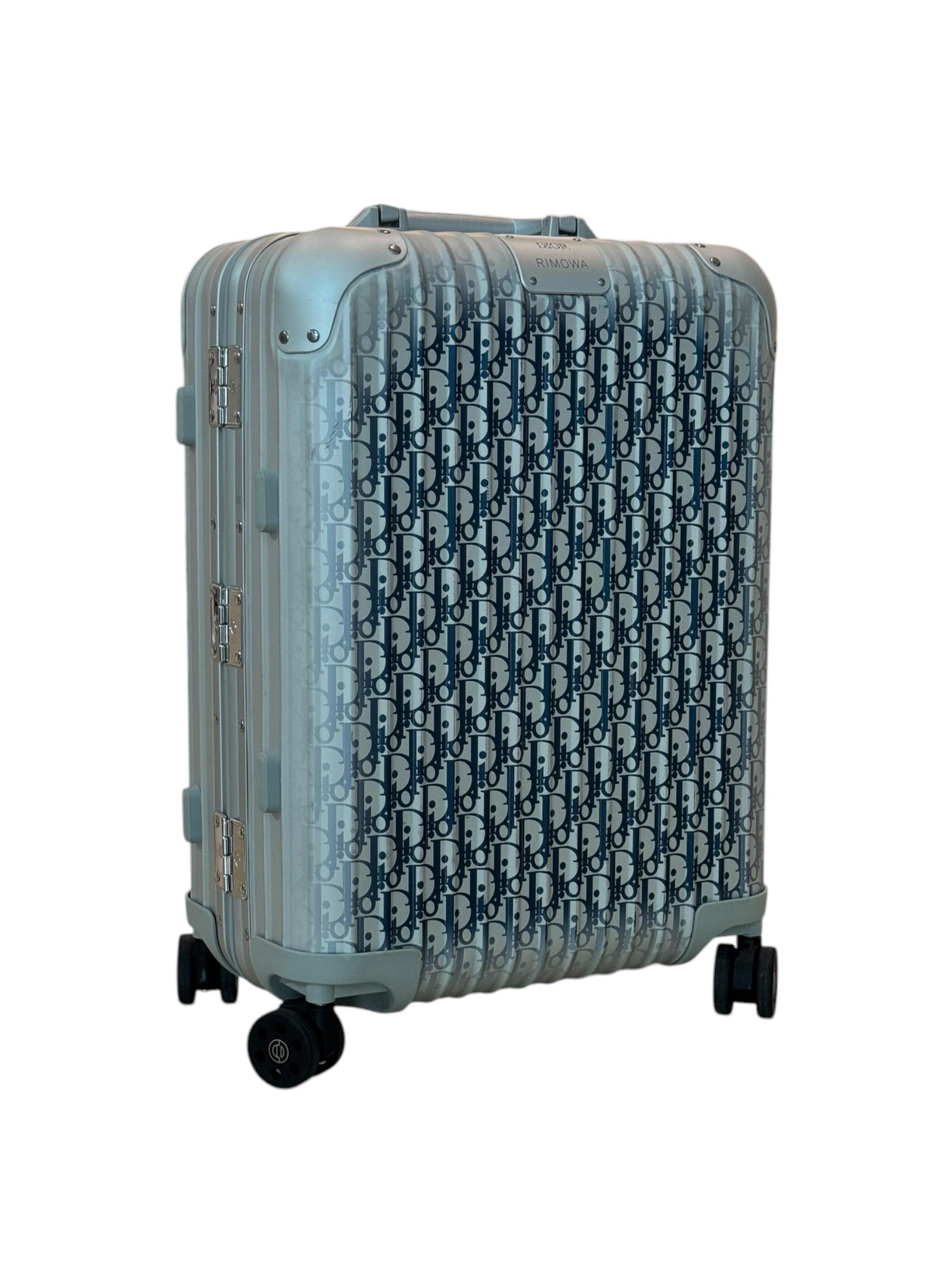 Christian Dior x Rimowa Oblique Navy Aluminium Luggage