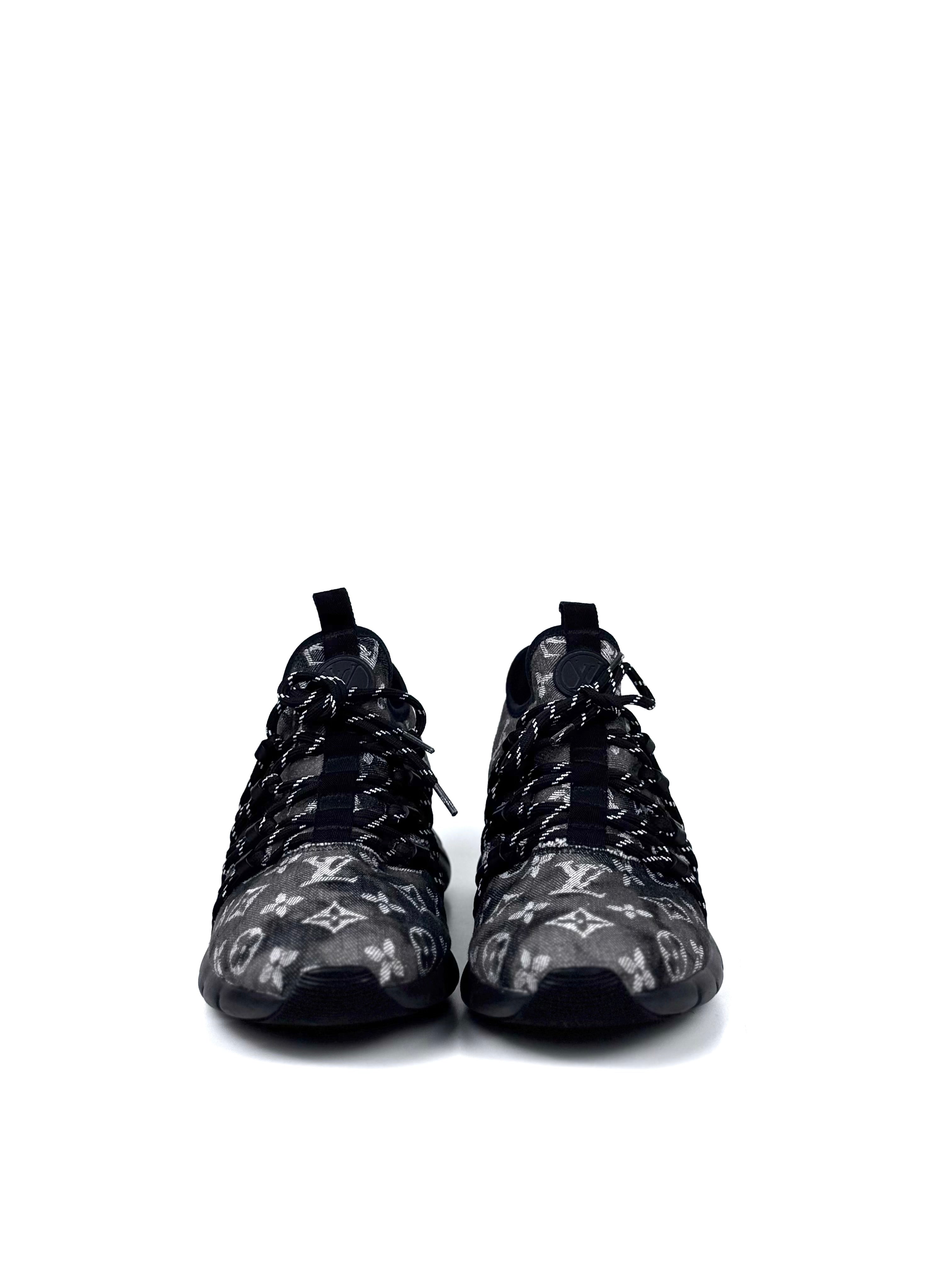 Louis Vuitton Denim Monogram Fastlane Sneakers