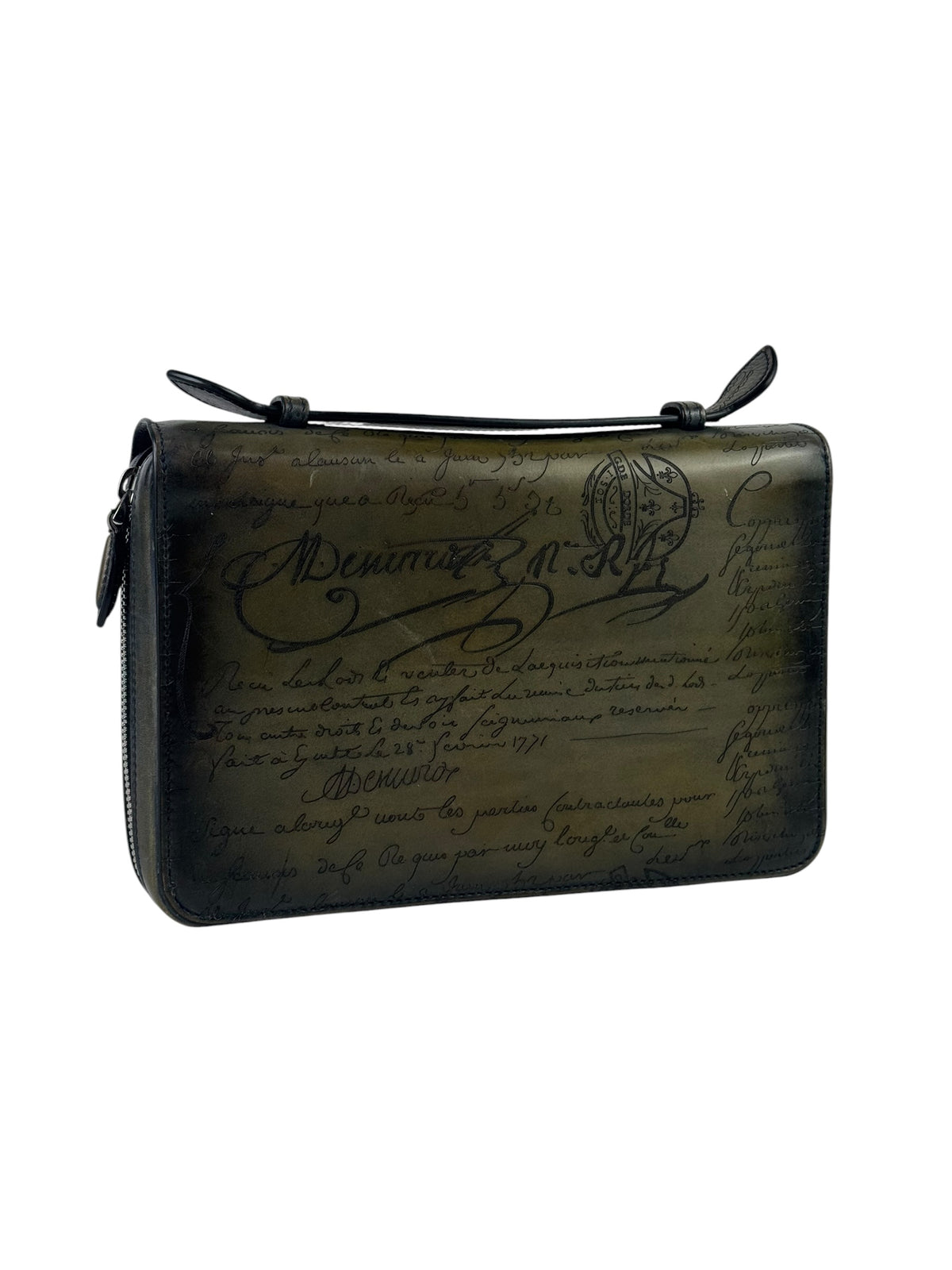 Berluti Scritto Itauba Wide XL Nero Wallet