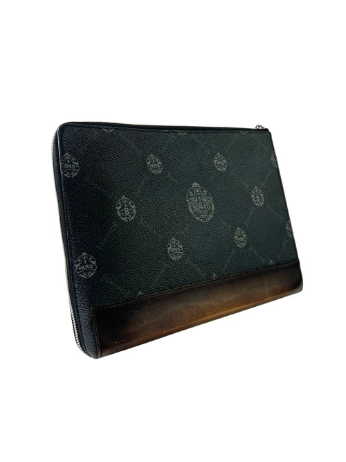 Berluti Kriss Van Assche Canvas Standing Clutch