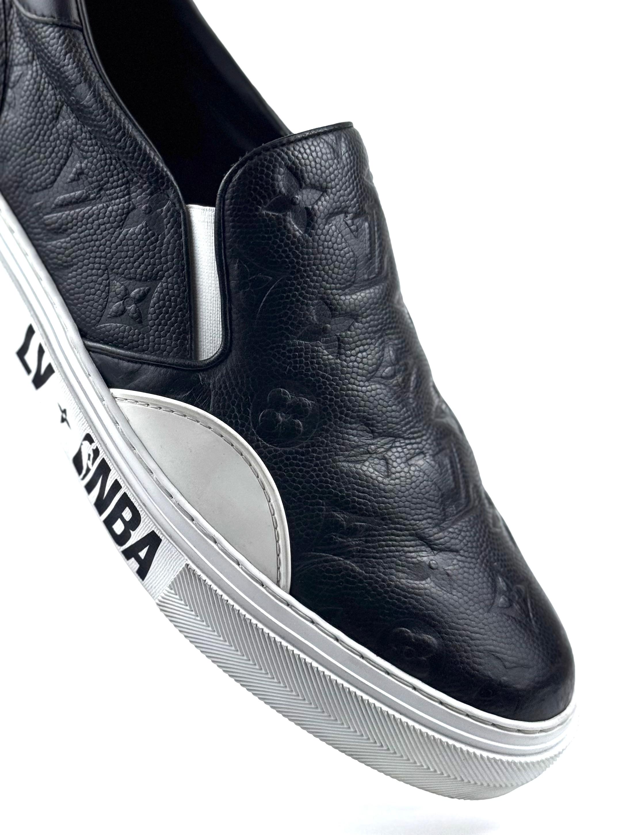 Louis Vuitton x NBA Monogram Black Taurillon Slip On
